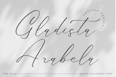 Gladista Arabela - Beauty Calligraphy Font