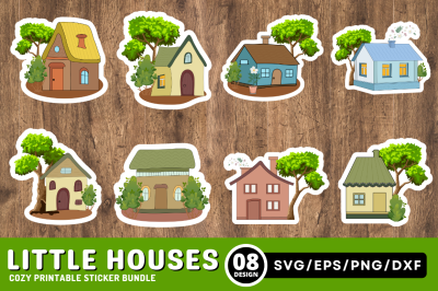 Little Cozy Houses Sticker Bundle