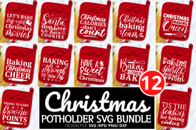 Christmas PotHolder Svg Bundle