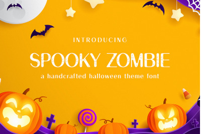 Spooky Zombie Display Font