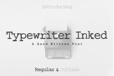 Typewriter Inked Handwritten Font
