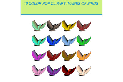 16 COLOR POP CLIPART IMAGES OF REDBIRD