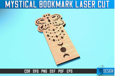 Mystical Bookmark Laser Cut SVG | Mystical Design | CNC Files