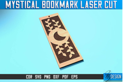 Mystical Bookmark Laser Cut SVG | Mystical Design | CNC Files