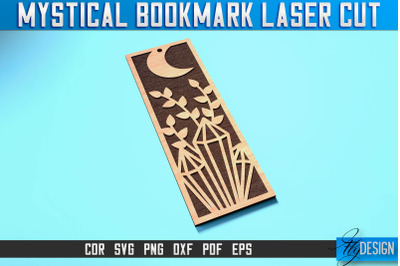 Mystical Bookmark Laser Cut SVG | Mystical Design | CNC Files