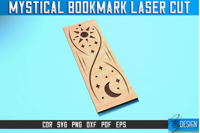 Mystical Bookmark Laser Cut SVG | Mystical Design | CNC Files