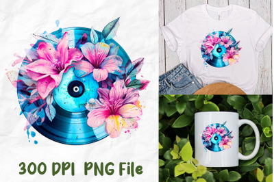 Retro Vaporwave CD Flower