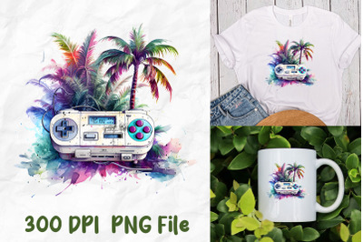 Retro Vaporwave Vintage Game Console