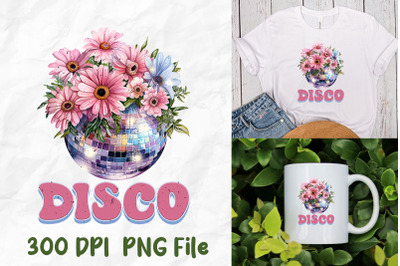 Disco Retro Vintage Vaporwave Flower