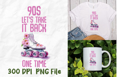 90s Let&#039;s Take It Back Roller Skate