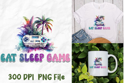 Eat Sleep Game Retro Game Console