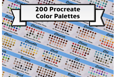 Procreate color palette collection
