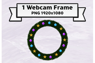 Christmas Twitch webcam frame live-stream overlay