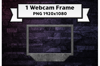 Metal twitch webcam frame live-stream overlay