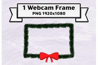 Christmas wreath twitch webcam frame live-stream overlay