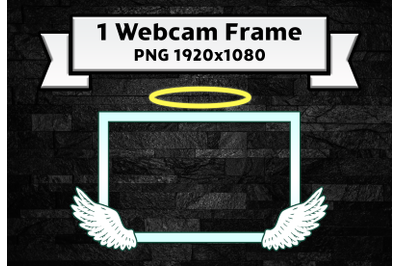 Angel twitch webcam frame live-stream overlay