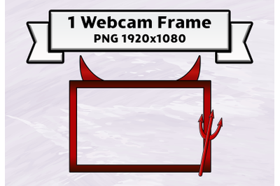 Devil twitch webcam frame live-stream overlay
