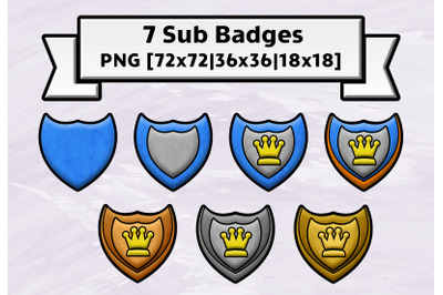 Shield twitch sub and bit badges for streamer