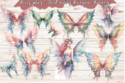 Fairy Wings: Enchanting Fairytale Fantasy Sublimation PNG