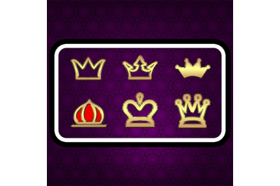 Golden crown twitch sub and bit badges for streamer.