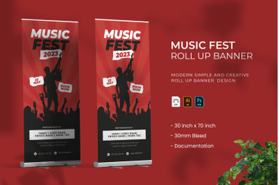 Music Fest - Roll Banner