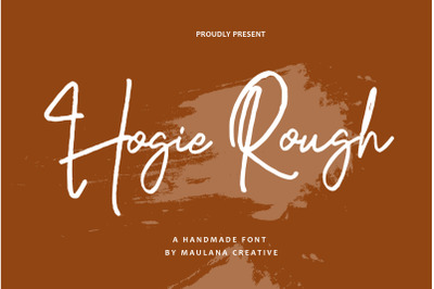 Hogie Rough Script Handmade Font