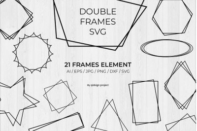 Double Frames SVG | 21 Frames Element