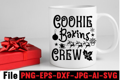 Cookie Baking Crew SVG cut file&2C;Christmas Round Sign Bundle&2C; Santa Chr