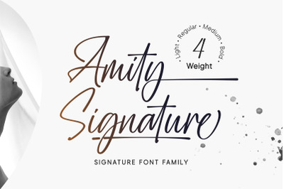 Amity Signature Font Family