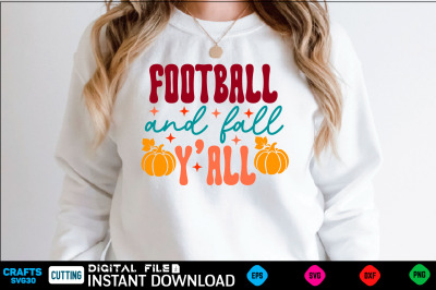 Football and Fall Y&amp;&23;039;All svg design