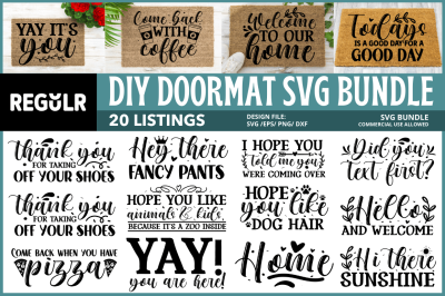 Diy Doormat Svg Bundle