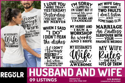 Husband and Wife Quotes Svg Bundle