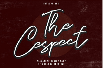 The Cespect Script Font