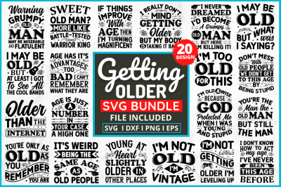 Getting Older Svg Bundle