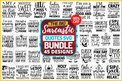 Sarcastic SVG Bundle