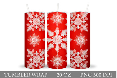 Snowflakes Tumbler Sublimation. Snowflakes Tumbler Design