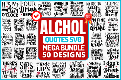 Alcohol Quotes SVG Bundle