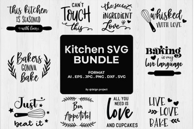 Kitchen Svg BUNDLE | 10 Variations