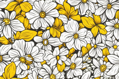 Yellow White Pattern