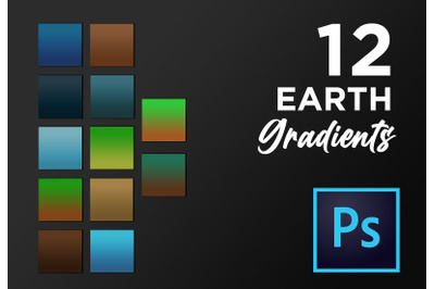 Adobe Photoshop earth gradient pack GRD gradients
