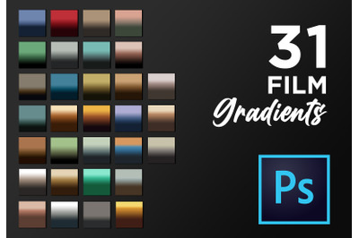 Adobe Photoshop film gradient pack GRD gradients