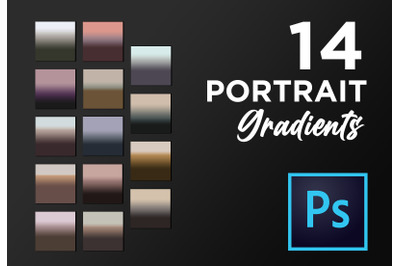 Adobe Photoshop portrait gradient pack GRD gradients