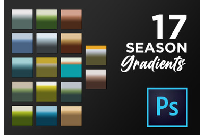 Adobe Photoshop season gradient pack GRD gradients