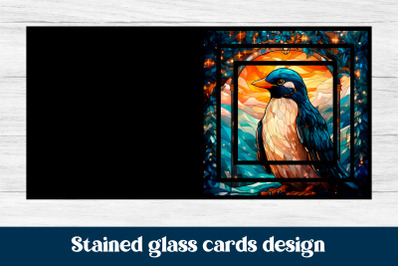 Christmas stained glass cards | Stained glass cards design
