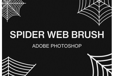 Adobe Photoshop spider web brush pack paint brushes set