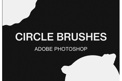 Adobe Photoshop circle brush pack paint brushes set