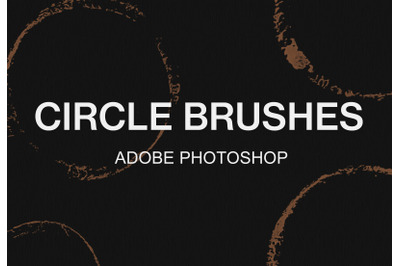 Adobe Photoshop coffee circle brush pack paint brushes set
