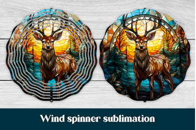 Christmas wind spinner design | Deer wind spinner