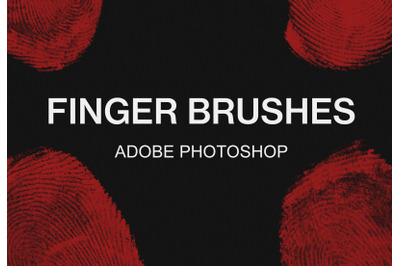 Adobe Photoshop finger print brush pack paint brushes set