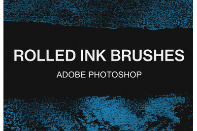 Adobe Photoshop rolled ink brush pack paint brushes set